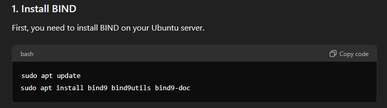 How set up reverse DNS for a private IP address on an Ubuntu server