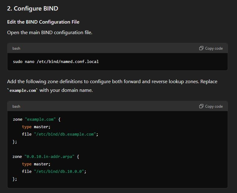 How set up reverse DNS for a private IP address on an Ubuntu server 2