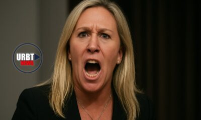 create an image of Marjorie Taylor Greene outrage