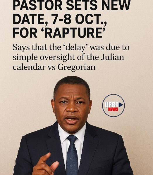 A South African pastor has set a NEW date for the Rapture. It is now scheduled for October 7-8. He claims the previous date was incorrect. This was due to an oversight. The pastor says he miscalculated based on the Julian calendar. He should have used the Gregorian calendar.