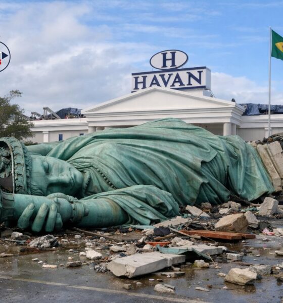 A 78-foot replica of the Statue of Liberty collapsed in southern Brazil. Powerful winds battered the statue during a severe storm earlier this week. The incident happened on December 15, 2025, in Guaíba, Rio Grande do Sul. Intense weather systems swept through with little warning.